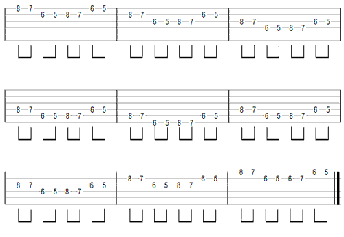 Spiders - Guitar TAB