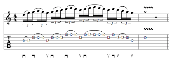 Guitar Lick 10 tab