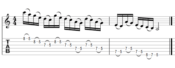 Guitar Lick 2 tab